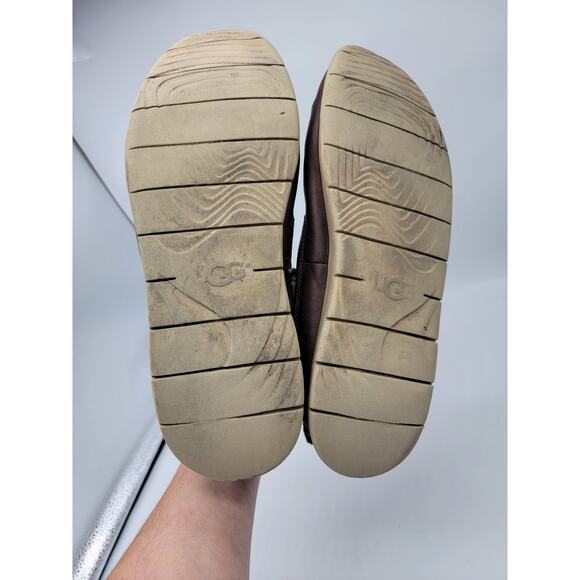 UGG Freamon Chukka Waterproof Leather Ankle Boots Men's Size 13 Brown Lace Up - Picture 6 of 8